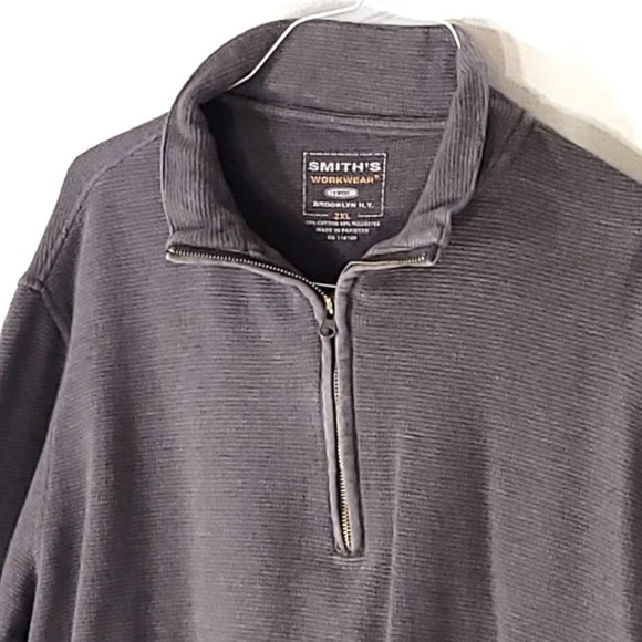 Smiths Workwear 1/4 Zip Heavy Sweater - Picture 3 of 8